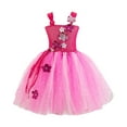 thumbnail image 1 of HBFAGFB Robes pour Filles Été Tricoté Creux Mode Robe Jupe en Maille Extérieur Rose Taille 9Y, 1 of 5