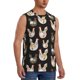 thumbnail image 2 of Fotbe Flowe Rooster Men's Camiseta sin Mangas Estampada para Hombres, Playera Casual para Gimnasio, Entrenamiento, Playa-XX-Large, 2 of 7