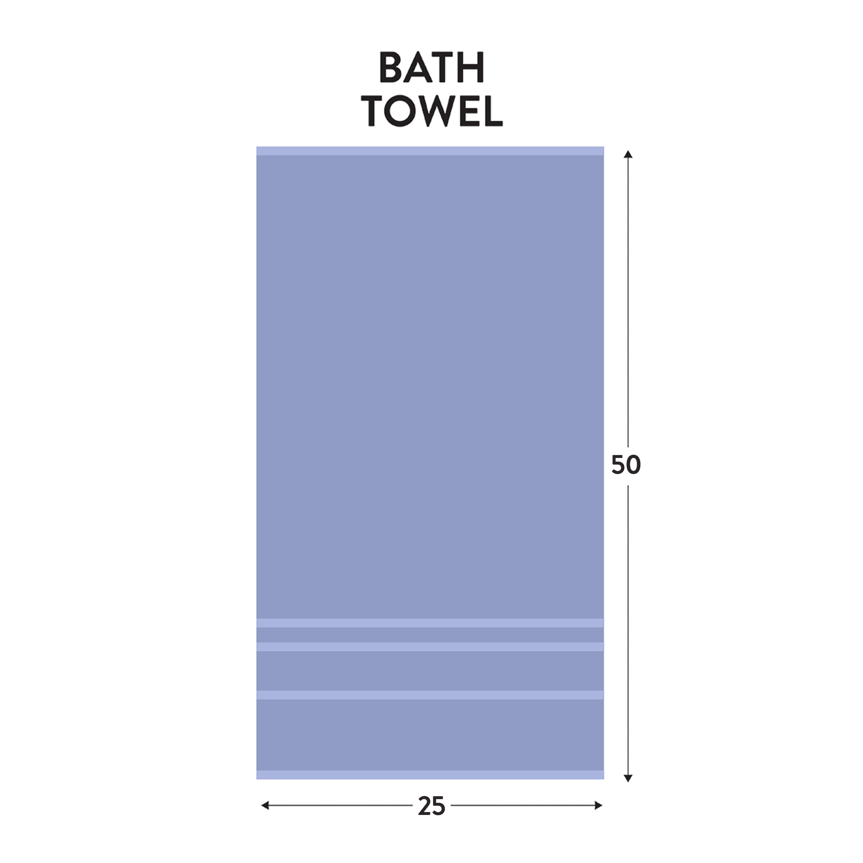 True Hue Bleach Safe Bath Towel, Blue