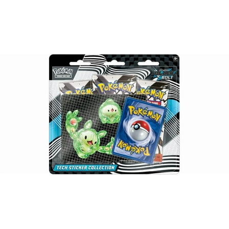 Pokemon Trading Card Game Scarlett Violet 10.5 Black Bolt Tech Sticker Collection 3-Pack Blister