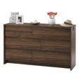 thumbnail image 6 of Ameriwood Home Atlas 6 Drawer Dresser, Walnut, 6 of 14