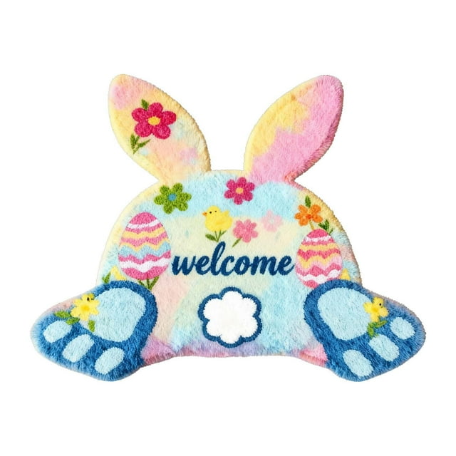 zhangmingg Welcome Doormat Absorbent Non- Soft Floor Mat for Holiday Party Indoor Outdoor Use