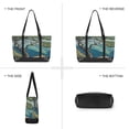 thumbnail image 6 of FORMRS Canvas Laptop Tote Bag for Women with 15.6" Computer Compartments Shoulder Handbag, Yellow Tree, 6 of 7