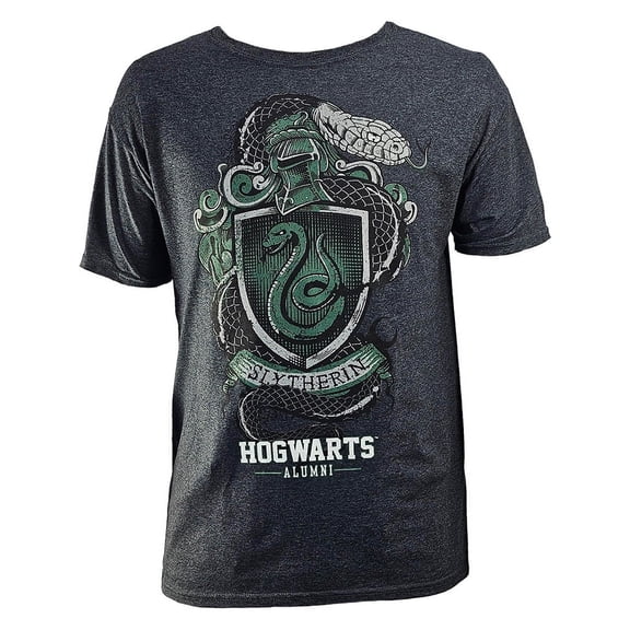 Harry Potter Slytherin Crest Adult Tee Shirt, XS-2XL (Unisex)
