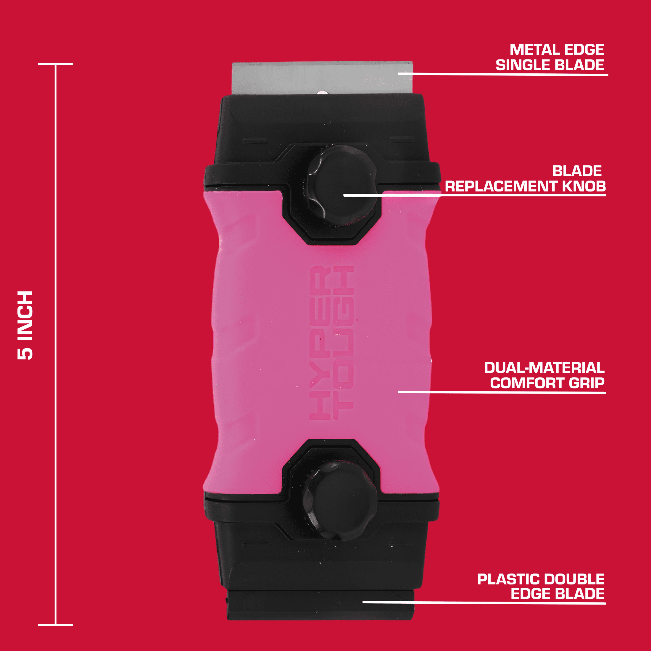 Hyper Tough 13-Piece Double Ended Scraper with Soft Grip Handle