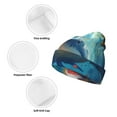 thumbnail image 3 of Susaid Colorful Underwater Shark Print Winter Beanie for Men Women, Lined Beanie Soft Warm Knit Hat Ski Cuffed Cap, 3 of 6
