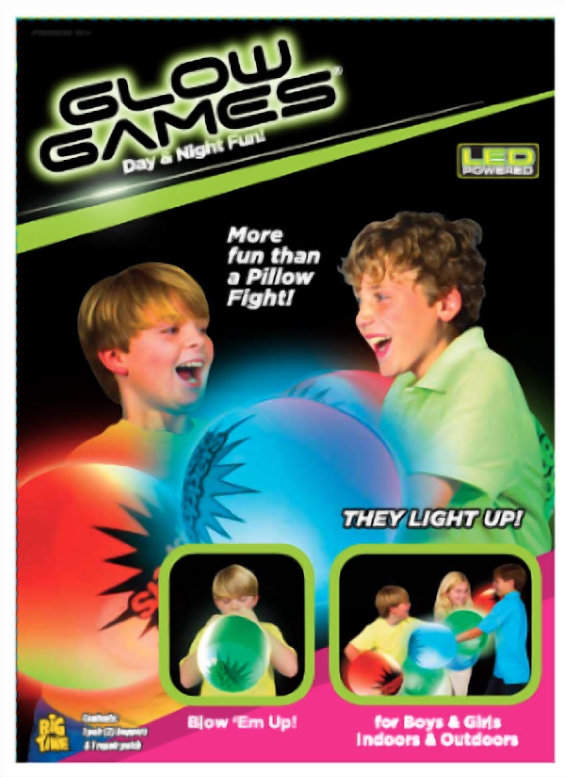 Socker Boppers Light Up Glow Games LED - One Pair Boppers – Impact Activated Light, Lights are Color