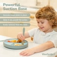 thumbnail image 4 of WeeSprout Silicone Suction Plate, Baby Plate with Suction Cup, Divided Dish for Kids, Toddlers, 4 of 5