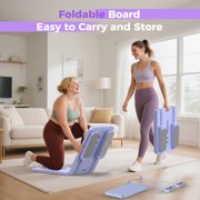 UPGO 5 in 1 Folding Pilates Board, Pilates Reformer Set with 300 LBS Weight Capacity, Portable Home Pilates for Woman (Purple)
