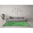thumbnail image 3 of Ahgly Company Indoor Round Oriental Emerald Green Traditional Area Rugs, 3' Round, 3 of 4