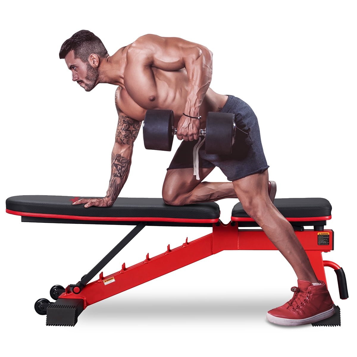 Relife Sports Adjustable Weight Bench for Full Body Workout, Incline and Decline Weight Bench