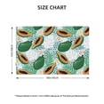 thumbnail image 4 of Placemats Set Of 4 / 6, Papaya Tropical Green Placemats For Dining Table Indoor/Outdoors Heat Resistant Washable Placemats 18" X 12", 4 of 8
