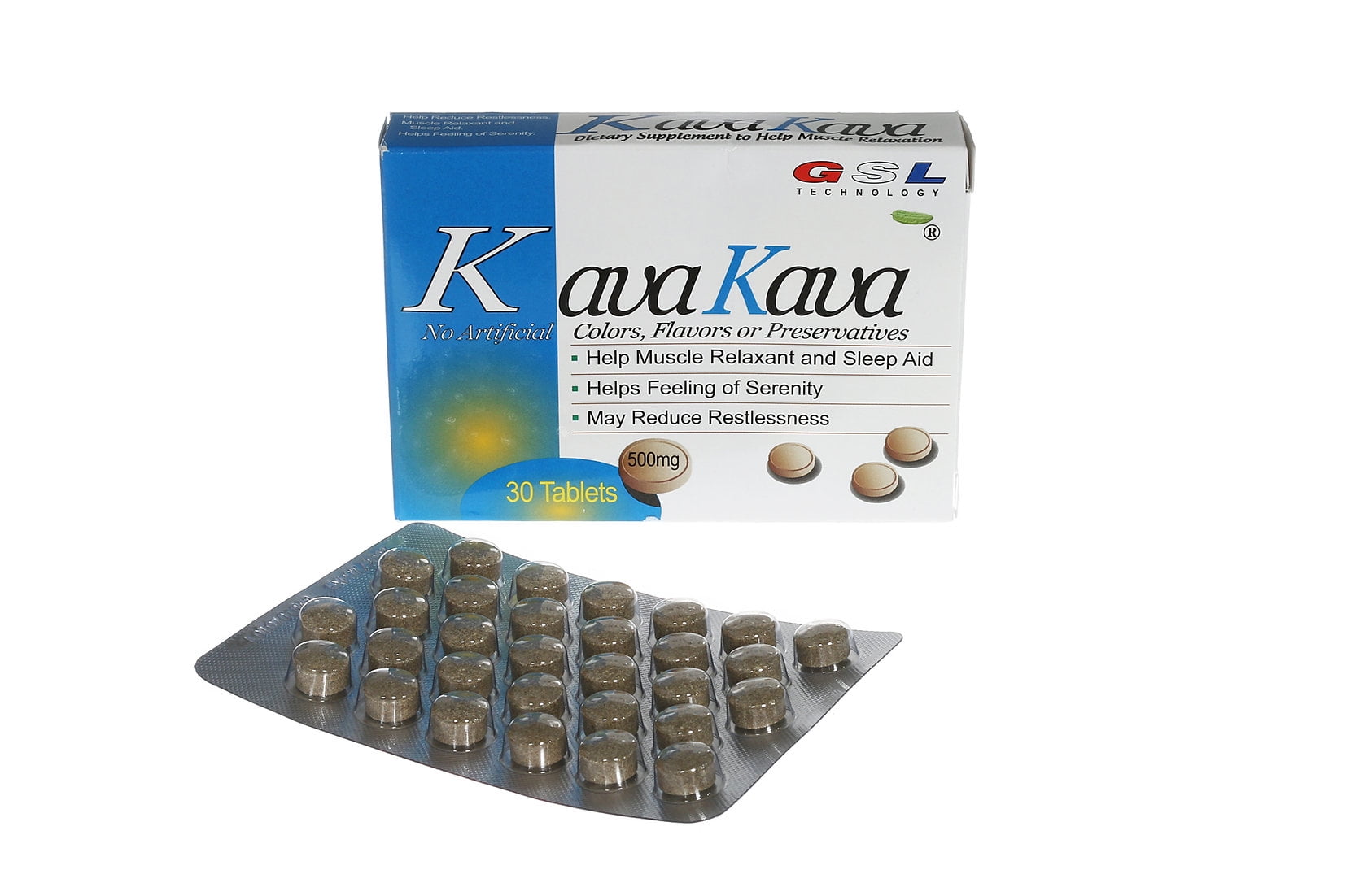 GSL KAVA KAVA 180 Tablets(6 Boxes)