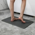 thumbnail image 5 of J&V TEXTILES Stone Bath Mat Diatomaceous Earth Shower Mat Non-Slip Super Absorbent Diatomite Stone Mats for Bathroom Floor Quick-Drying Easy to Clean 24''15'' Grey Matte Black, 5 of 9