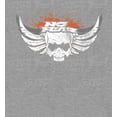 thumbnail image 2 of No Fear Skull With Wings Logo Adult Heather Gray Crew Neck Short Sleeve Tee-Medium, 2 of 2