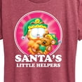 thumbnail image 3 of Garfield - Santas Little Helpers - Women's Short Sleeve Graphic T-Shirt, 3 of 5