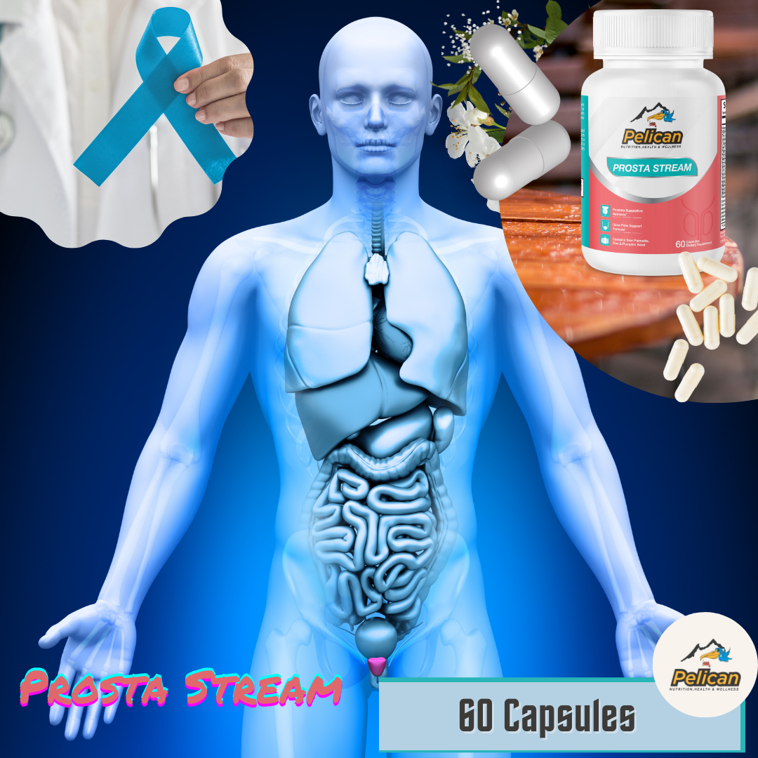 Prosta Stream, Prostate Health Cleansing-2 Bottles-120 Capsules-Pelican Vitamins