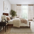 thumbnail image 3 of Charlotte Full Wood Low Profile Platform Bed with Matching Footboard in Walnut, 3 of 13