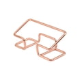 thumbnail image 1 of Metal Business Card Holder - Gold Desktop Organizer for Office Desks with Multi-Function Storage for Cards, Keys & Paperclips, 1 of 2
