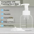thumbnail image 4 of Flowcheer Foaming Hand Soap Dispenser - Round Empty Foam Pump Bottle - PET plastic, BPA free - Set of 2, 4 of 7