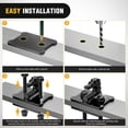 thumbnail image 5 of Nilight 2PCS Tractor Bucket Grab Hook 3/8'' Heavy Duty Drop Forged Steel Bolt On Zinc-Coated Cast Tow Max 15000 LBS Black, 5 of 9