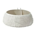 thumbnail image 2 of Faux Fur Christmas Tree Collar Rustic White Plush Fur Christmas Tree Collars Modern Xmas Tree Skirt for Christmas Home Decor, 2 of 3