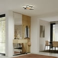 thumbnail image 2 of Atomic 15 in. LED flush mount light 5 CCT Wood, 2 of 10