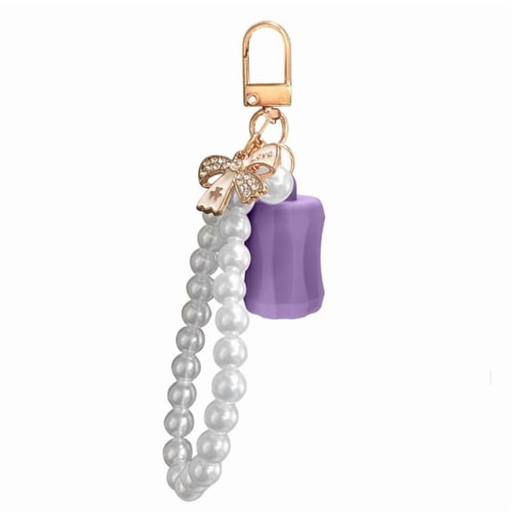 Clip On Lip Balm Keychain Cover Portable Design Easy Installation Wide Compatibility for Lip Gloss