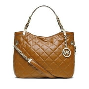 Michael Kors Handbags Michael Kors Medium Susannah Quilted Shoulder Bag Walnut