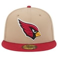 thumbnail image 2 of Men's New Era Tan Arizona Cardinals   Logo Main 59FIFTY Fitted Hat, 2 of 6