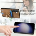 thumbnail image 4 of Nalacover 2-in-1 Magnetic Case for Samsung Galaxy S21 FE, Back Wallet Case with Detachable Card Holder Ring Stand Cover for Samsung Galaxy S21 FE, Vintage PU Leather Shockproof Case - Brown, 4 of 10