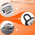 thumbnail image 3 of Key Lock Box  Wall Mounted Combination Lock Box   Key Storage Lock Box with Mounting Kit & -Proof  Key Hider for Outdoor & Indoor, 3 of 7