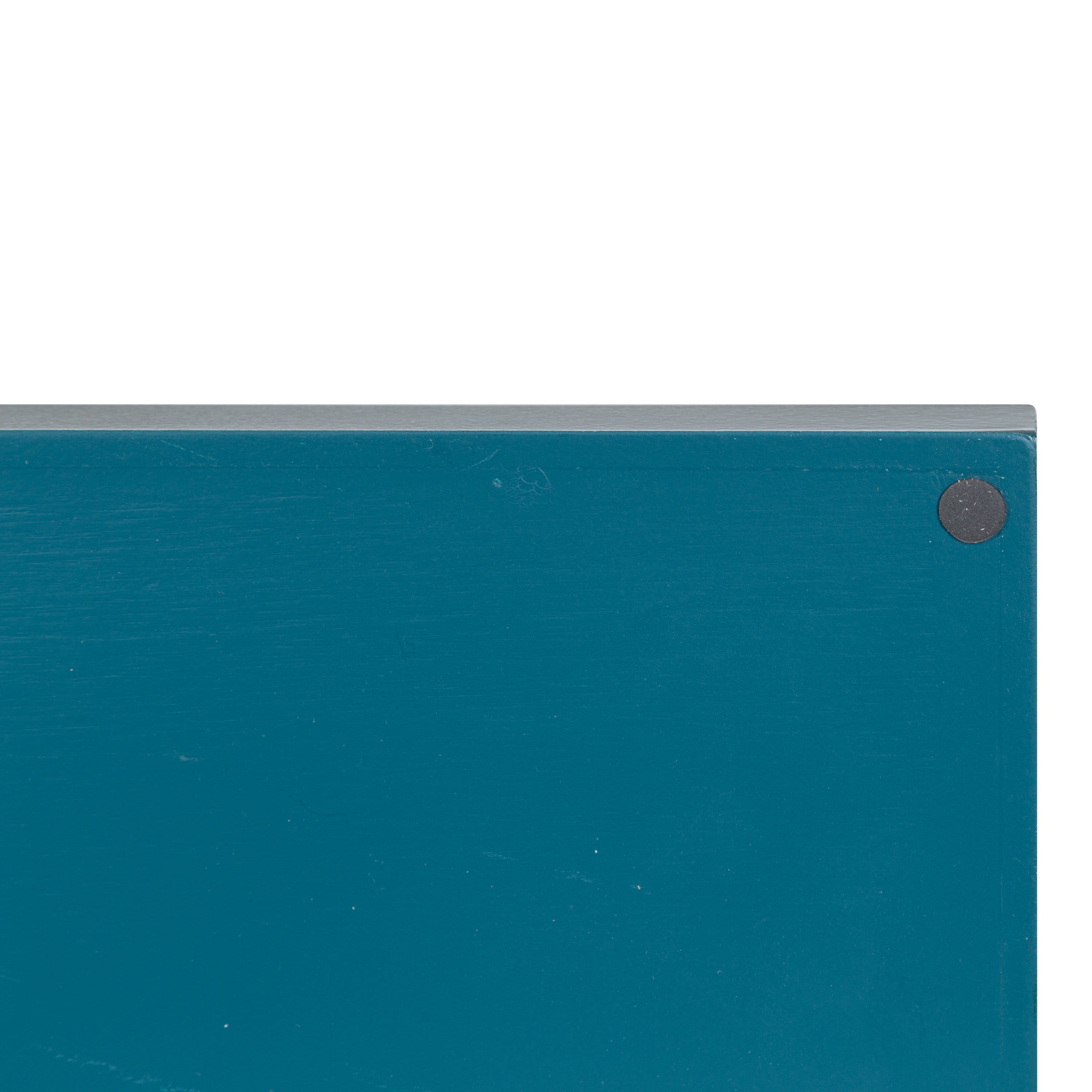 Kate and Laurel Lipton Modern Narrow Tray, 10 x 24, Teal, Midcentury Serving Tray for Storage and Display