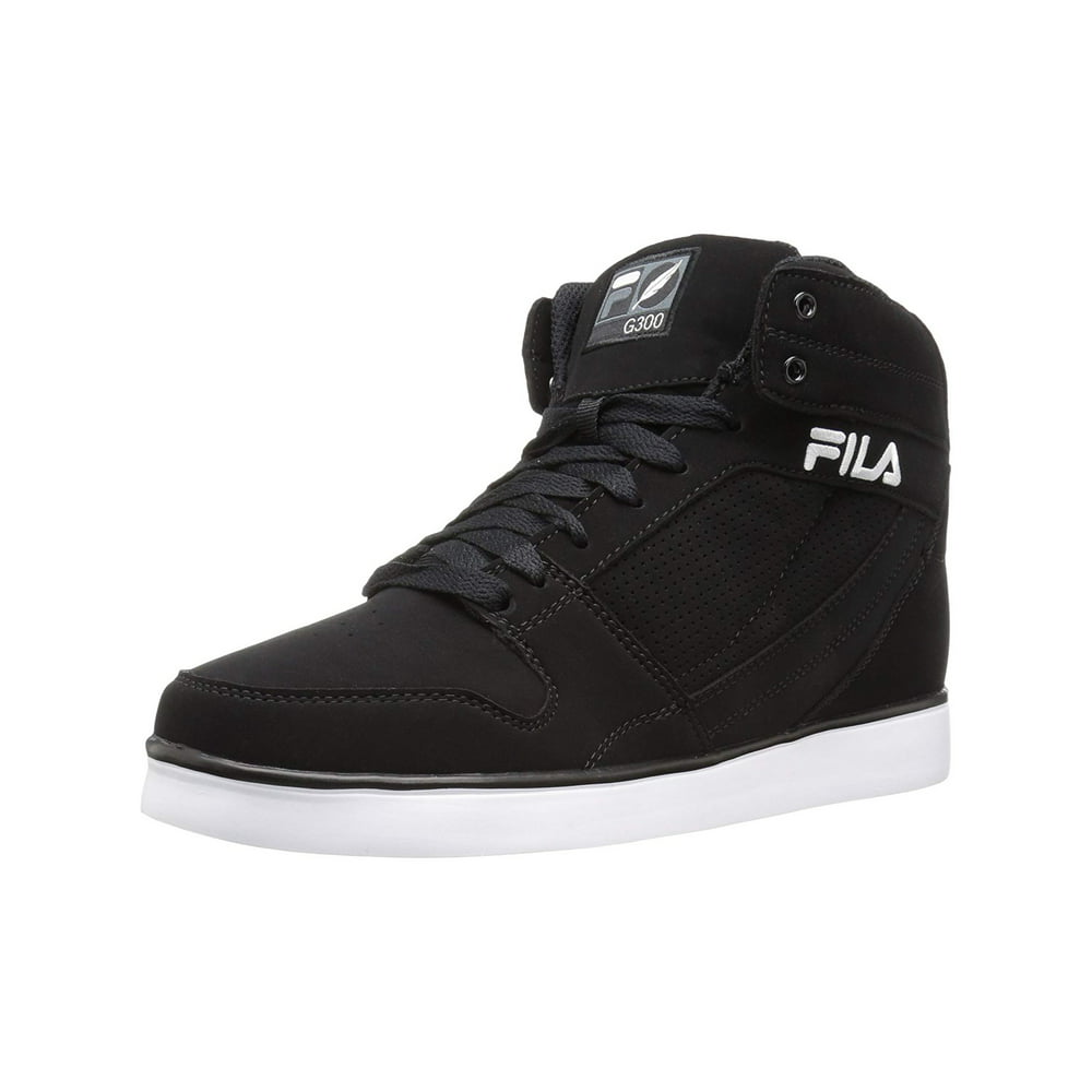 FILA - Fila Mens G300 Figueroa Classic Hi Top Leather Sneaker Black ...