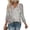 502_Khaki, variant on Texiao 3/4 Length Sleeve Women's Tops V Neck Casual Tunic Tops Basic Shirts Loose Fit Blouse