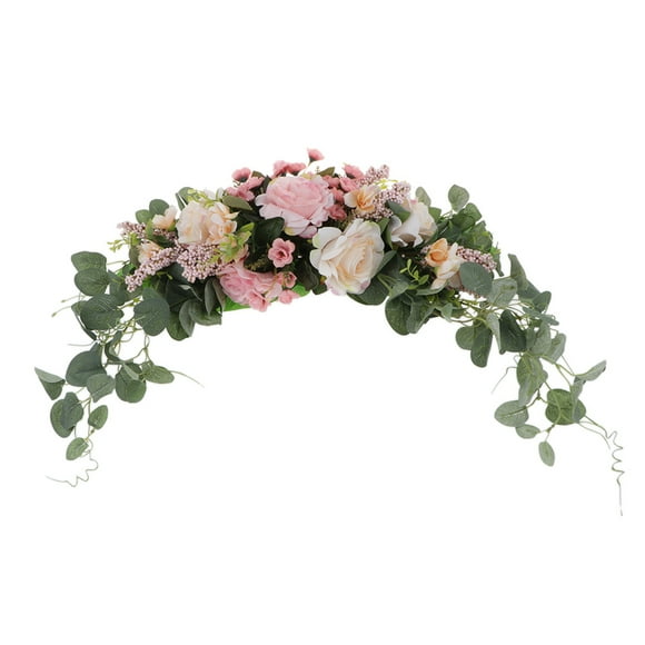 Artificial Door Lintel Wreath Garland Party or Home Decoration Champagne