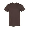 thumbnail image 5 of Gildan Heavy Cotton Crewneck T-Shirt, Short Sleeve Classic Fit Tee for Men, Dark Chocolate, S, 5 of 5