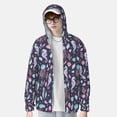 thumbnail image 2 of Kdxio Watercolor Marine Animals Print Women Men Sun Protection UPF 50+ Jackets Zip Up Long Sleeve Hoodie Hiking Lightweight with Pockets, 2 of 7