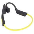 thumbnail image 4 of NFTIGB Open Ear Headset 32GB Memory Bone Conduction Swimming Diving Sports Headphones, IPX8 Waterproof Wireless Bluetooth 5.3 Earphones, Lightweight Silicone Magnetic Charging, Yellow, 4 of 9