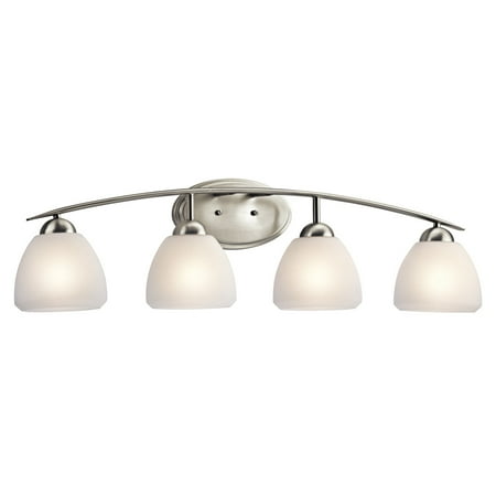 

Kichler 45120 Calleigh 4 Light 35 Wide Vanity Light Bathroom Fixture - Nickel