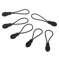 Uxcell Zipper Pulls Replacement 20 Pack Extension Cord Handle Extender Head for Luggage Backpacks Jackets Black