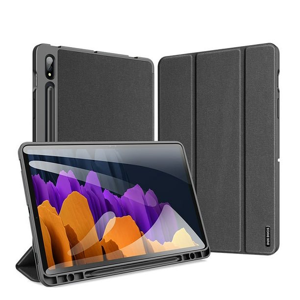 Étui Rabattable pour Samsung Galaxy Tab S9 Ultra FE+ S9+ Plus avec Porte-Stylo