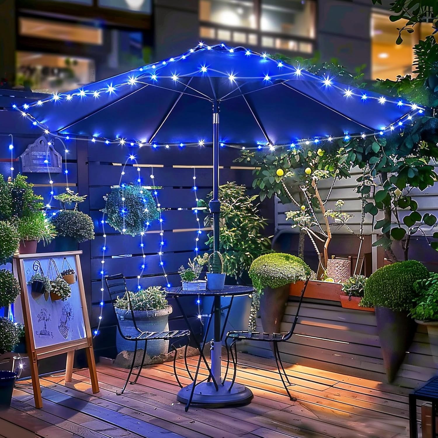 Rope String Lights, Waterproof 8 Mode/Battery Christmas Lights,String Lights Outdoor Indoor for Trampoline Camping Canopy Tent Deck Decor