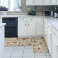 thumbnail image 4 of Kitchen Rug Mat Thanksgiving Fall Harvest Theme, Set of 2, Anti-Fatigue Non-Skid Washable Kitchen Runner Rugs, Autumn Pumpkin Leaf Soft Comfort Rug for Kitchen, Floor Home, Front of Sink, Laundry, 4 of 6
