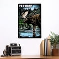 thumbnail image 2 of Vermont, Moose, Scratchboard (12x18 Aluminum Art, Indoor Outdoor Metal Sign Decor), 2 of 5