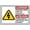 Warning Sign 2, variant on Danger High Voltage Sign, 8"x12" Aluminum Safety Warning Sign, Indoor Outdoor Use Signage