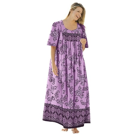 

Only Necessities Women s Plus Size Petite Bib Front Dress or Nightgown Dress Or Nightgown