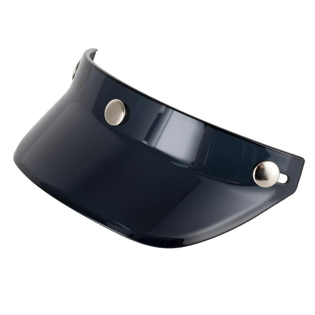 jinwen Helmet Visor Peak 3 Snap Helmet Visor Protector for Retro Helmets Parts Black