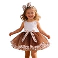 thumbnail image 3 of WOYY Little Girls Valentine's Day Tutu Skirt Hearts Print Tulle Skirt with Headband, Sizes 4-6, 3 of 3