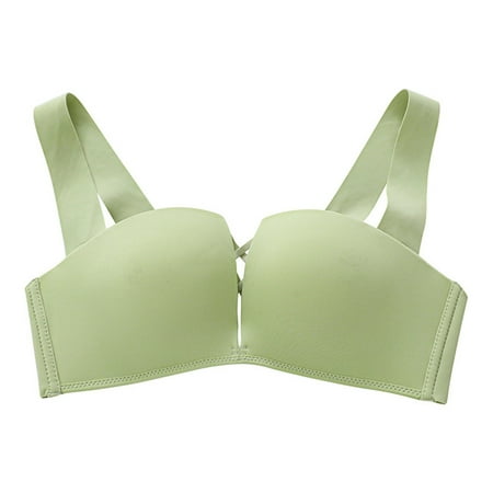 

Pedort Push Up Bras For Women Women s Wireless Bra with Cooling Seamless Smooth Comfort Wirefree T-Shirt Bra Green 36